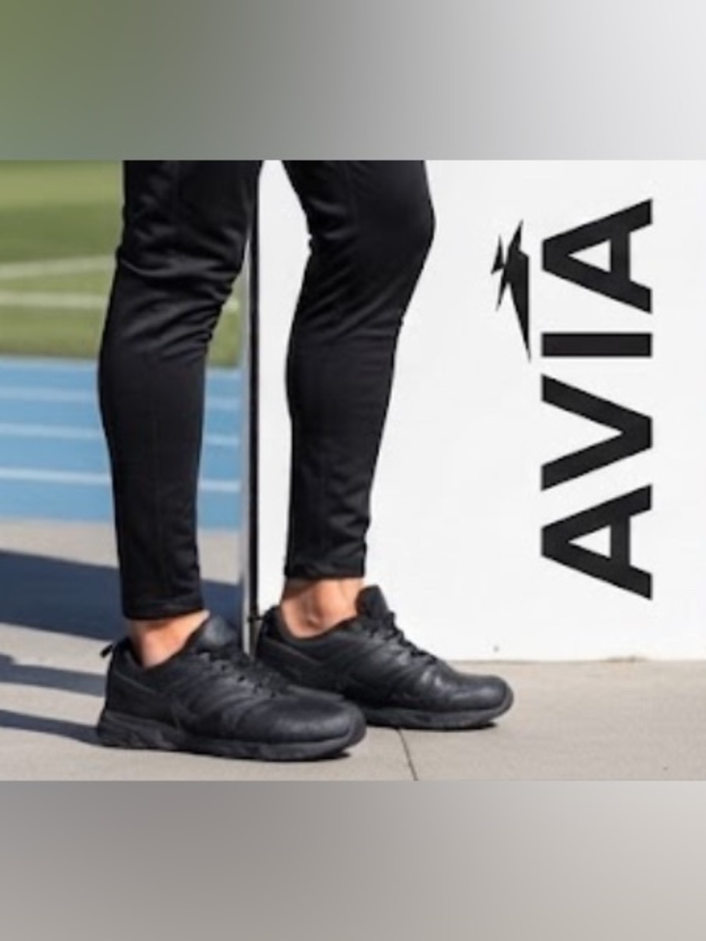 Authentic AVIA men’s signature memory foam black sneakers sz 12